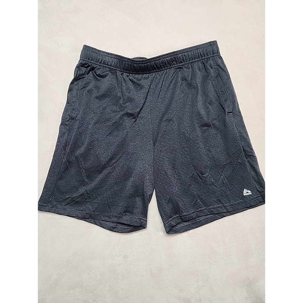 Men's Reebok Athletic Performance Shorts Gray Check Large